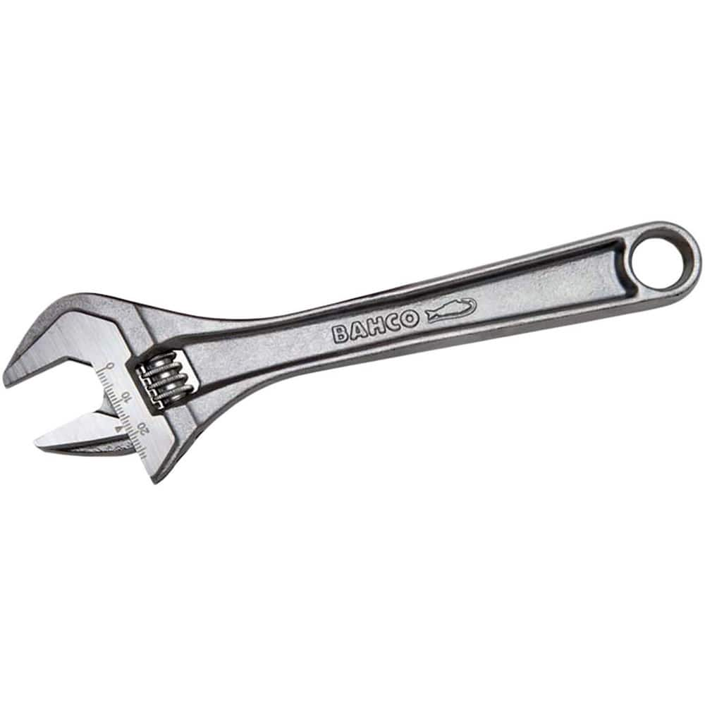 Adjustable Wrenches, Overall Length (Inch): 10 , Finish: Chrome , Measuring Scale: Yes , Insulated: No , Head Angle: 15.000  MPN:BAH8072RCUS