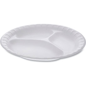 Pactiv Evergreen™ Placesetter Satin Foam Plate w/ 3 Compartment 9