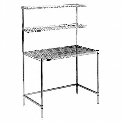 Mobile Workstation 24x48 2 Shelf MPN:MWS2448WT