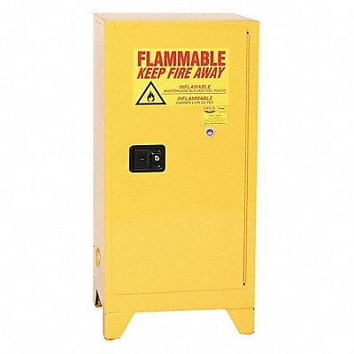Flammable Liquid Safety Cabinet Yellow MPN:1905XLEGS