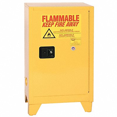 Flammable Liquid Safety Cabinet Yellow MPN:1925XLEGS