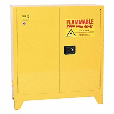 Flammable Liquid Safety Cabinet Yellow MPN:1932XLEGS