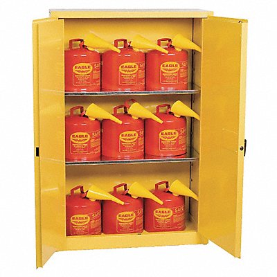 Flammable Safety Cabinet 45 gal Yellow MPN:1947XSC9