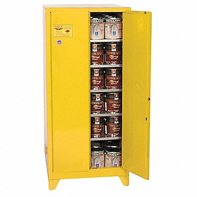 E5394 Paints and Inks Cabinet 96 gal Yellow MPN:YPI62XLEGS