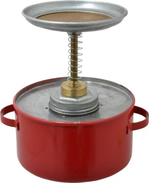 1 Quart Capacity, 8 Inch High x 6-1/4 Inch Diameter, Galvanized Steel Plunger Can MPN:P701