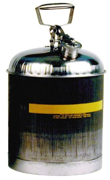 Safety Can: 5 gal, Stainless Steel MPN:1315