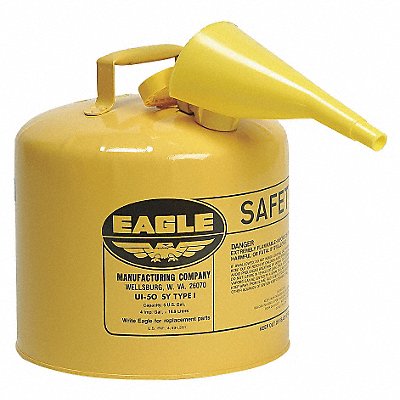 Type I Safety Can 5 gal Yellow MPN:UI50FSY