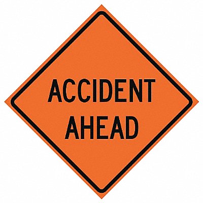 G7231 Accident Ahead Traffic Sign 36 x 36 MPN:669-C/36-MFO-AA