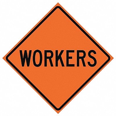 Workers Ahead Traffic Sign 36 x 36 MPN:669-C/36-NRVFO-MW