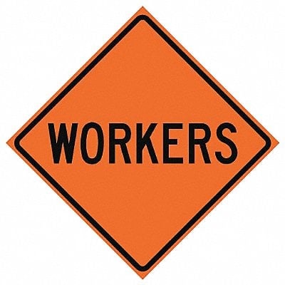 Workers Ahead Traffic Sign 36 x 36 MPN:669-C/36-RVFO-MW