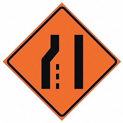 G7239 Lane Ends Traffic Sign 48 x 48 MPN:669-C/48-DGFO-LS