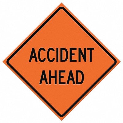 G7231 Accident Ahead Traffic Sign 48 x 48 MPN:669-C/48-EMO-AA