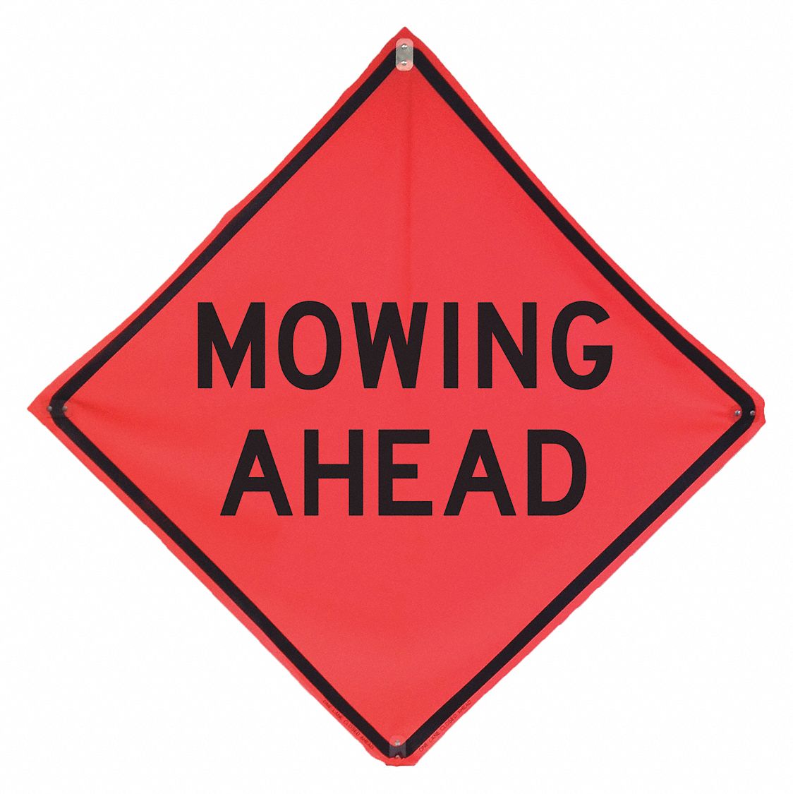 Mowing Ahead Traffic Sign 48 x 48 MPN:669-C/48-MO-MA