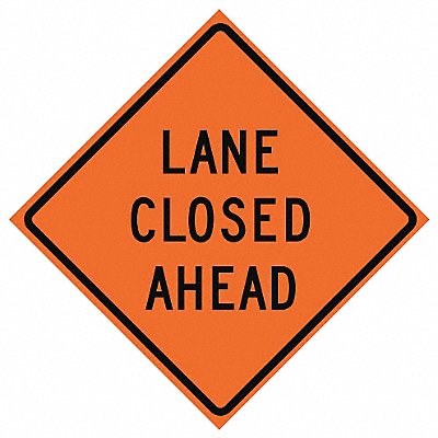 Lane Closed Traffic Sign 48 x 48 MPN:669-C/48-RVFO-LC