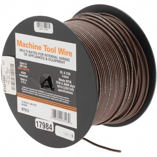 18 AWG, 500' Long, Building Wire MPN:BDNA-17984