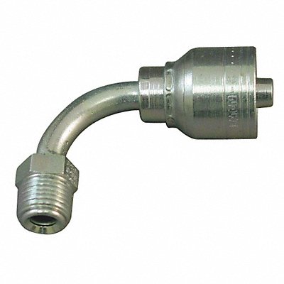 Crimp Fitting 90 Deg 1/4 ID 3/8 M MPN:1AA3MFB4