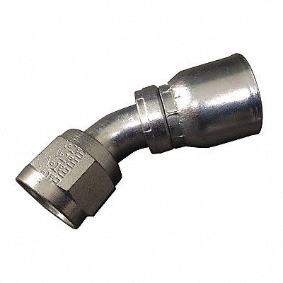 Crimp Fitting 45 Deg 1/4 ID 7/16 FJIC MPN:FJ3243-0404S