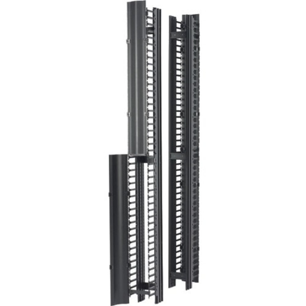 Eaton Double-Sided Cable Manager for Two Post Rack - Cable Manager - Black MPN:SB86083D084FB