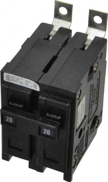 20 Amp, 120/240 VAC, 2 Pole, Bolt On Miniature Circuit Breaker MPN:BAB2020