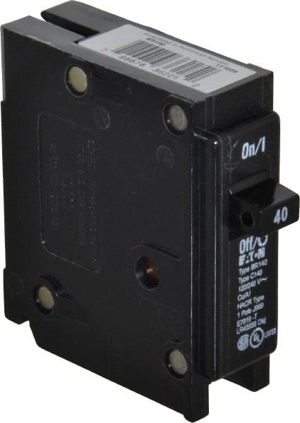 40 Amp, 120/240 VAC, 1 Pole, Plug In Type BR Circuit Breaker MPN:BR140