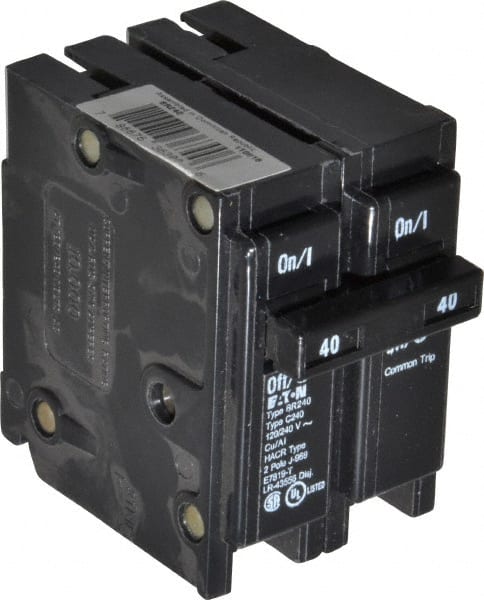 40 Amp, 120/240 VAC, 2 Pole, Plug In Type BR Circuit Breaker MPN:BR240