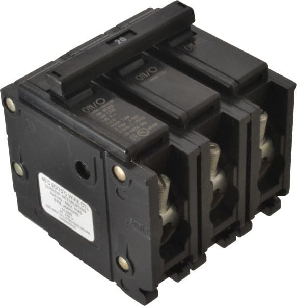 20 Amp, 240 VAC, 3 Pole, Plug In Type BR Circuit Breaker MPN:BR320