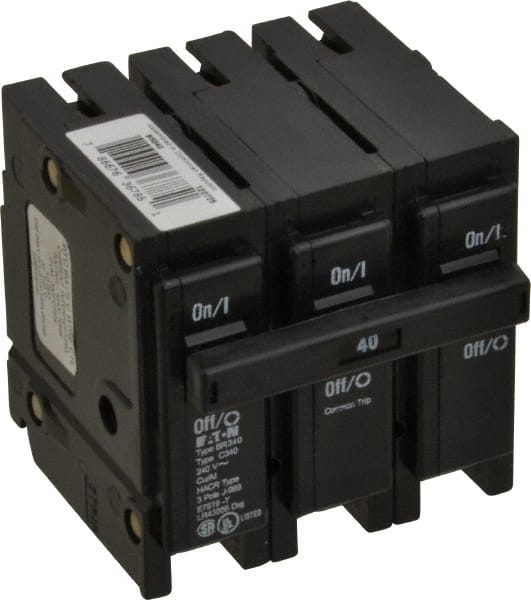 40 Amp, 240 VAC, 3 Pole, Plug In Type BR Circuit Breaker MPN:BR340