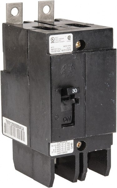 15 Amp, 277/480 VAC, 2 Pole, Bolt On Molded Case Circuit Breaker MPN:GHB2015