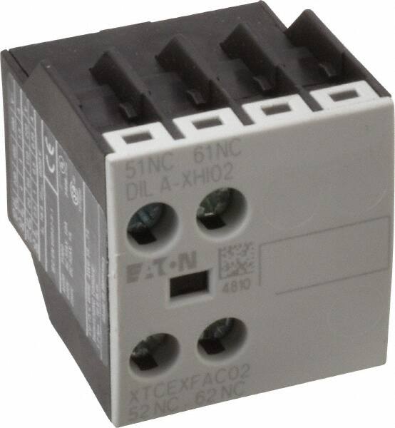 7, 9, 12, 15, 18, 25, 32 Amp, Contactor Front Mount Auxiliary Contact MPN:XTCEXFAC02