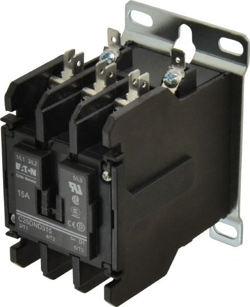 3 Pole, 15 Amp Inductive Load, 110 to 120 Coil VAC at 50/60 Hz, Nonreversible Definite Purpose Contactor MPN:C25DND315A