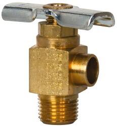 Steel Angle Bib Drain Drain Cock & Shutoff Valve MPN:150