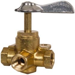 Steel 3 Way Shutoff Drain Cock & Shutoff Valve MPN:6749