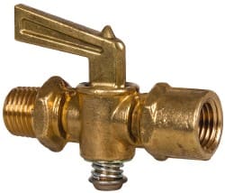 Steel Pipe Fitting Drain Cock & Shutoff Valve MPN:6829