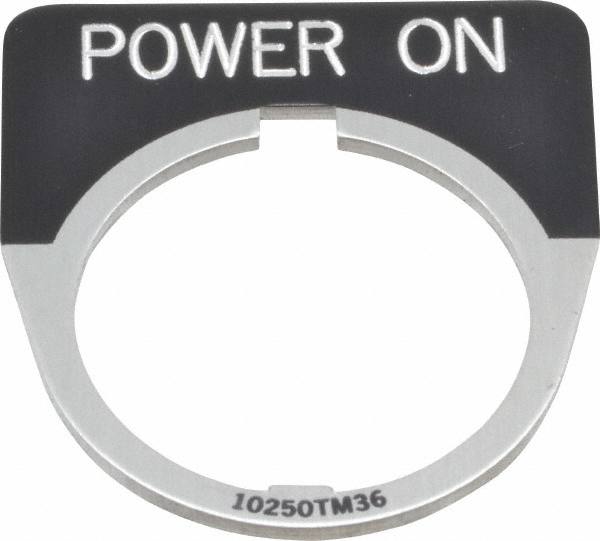 Half Round, Legend Plate - Power On MPN:10250TM80