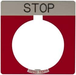 Square, Legend Plate - Stop MPN:10250TS34