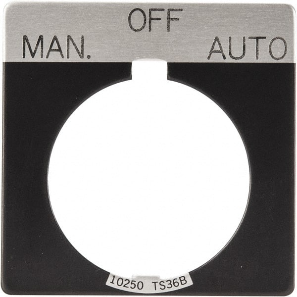 Square, Legend Plate - Manual-Off-Auto MPN:10250TS68