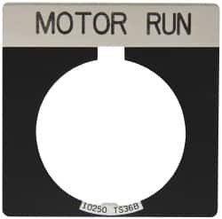 Square, Legend Plate - Motor Run MPN:10250TS81