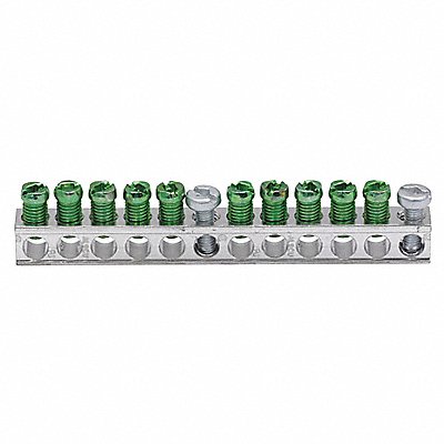 Terminal Ground Bar + (1) 2/0 Lug - Ch/b MPN:GBKP2120