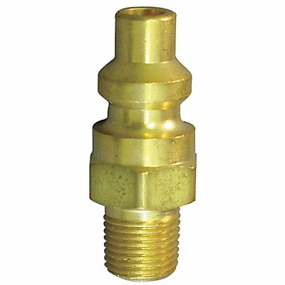 Coupler Plug (M)NPT 1/4 Brass MPN:A3P