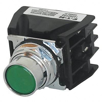 Push Button with Contacts Green Flush MPN:10250T706G