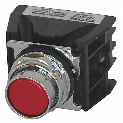 Push Button with Contacts Red Flush MPN:10250T706R