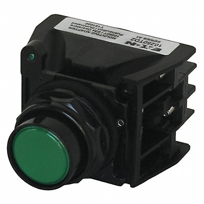 Push Button with Contacts Green Flush MPN:10250T707G