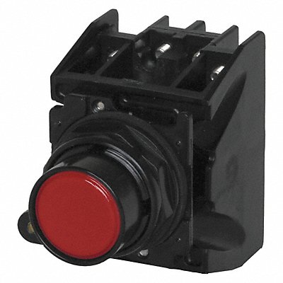 Push Button with Contacts Red Flush MPN:10250T707R