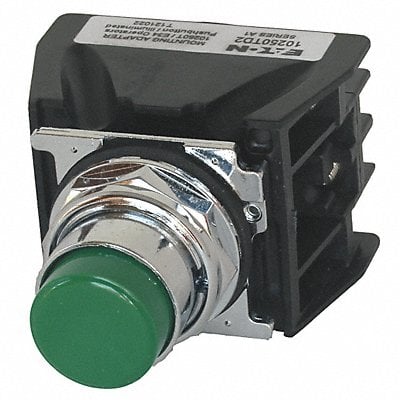 Push Button with Contacts Green Extended MPN:10250T708G