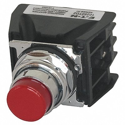 Push Button with Contacts Red Extended MPN:10250T708R