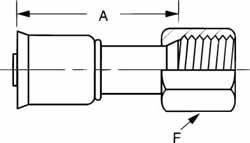 Hydraulic Hose Flare Female Rigid: 3/4-16 MPN:75706E-408