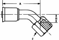 Hydraulic Hose Flare Female Swivel Fitting: 5/8-18 MPN:75706E-486