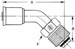 Hydraulic Hose Bumped Male Swivel Fitting: 5/8-18 MPN:75706E-Z26