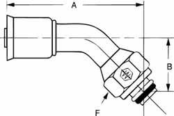 Hydraulic Hose Bumped Female Swivel Fitting: 7/8-14 MPN:75710E-W51