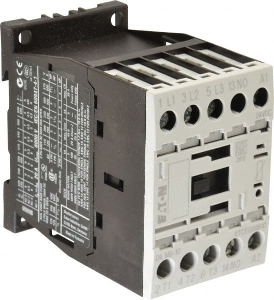 IEC Contactor: 3 Poles, 9 A Load Amps-Inductive, 22 A Load Amps-Resistive, NO MPN:XTCE009B10TD